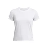 Remera deportiva blanca de manga corta, con tecnología UA Streaker que ofrece comodidad, elasticidad y ligereza.