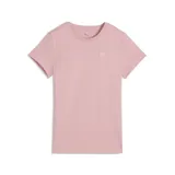 Remera de algodón color rosado, con cuello redondo, mangas cortas y logo de la marca bordado en el pecho.