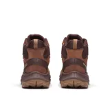 Bota de senderismo Merrell modelo Speed Strike 2 Ltr, confeccionada en cuero de plena flor y ante impermeable. Presenta diseño deportivo con cuello acolchado, cordones reforzados, entresuela de espuma EVA para mayor estabilidad y suela de goma con tracción.