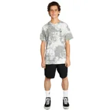 Bermuda Volcom modelo Abg Stones Hybrid, de color negro, corte clásico y diseño versátil para uso urbano o acuático.
