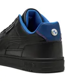 Championes urbanos Puma modelo Caven III, colaboración con BMW Motorsport. Diseño en color negro con detalles en azul en el interior y logo de BMW en el lateral.