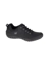 Zapato de trekking Cat modelo Instruct para hombre, confeccionado en gamuza de color negro, con cordones y suela de goma duradera.