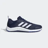 Championes de entrenamiento Adidas Everyset color azul marino con las icónicas tres tiras laterales en blanco. Presentan una mediasuela de doble densidad para mayor estabilidad y una suela de caucho con agarre multidireccional.