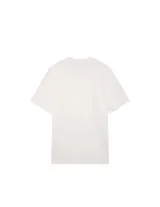 Remera de manga corta Autry, color blanco, con cuello redondo y logo de la marca bordado en el pecho.