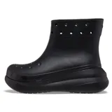 Bota impermeable Crocs modelo Classic Crush, color beige, con plataforma de 5 cm, perforaciones para Jibbitz en el cuello y diseño ligero de material Croslite.