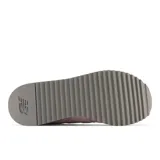 Championes urbanos New Balance modelo 574, color rosa con detalles en gris y blanco, confeccionados en gamuza y malla, con logo "N" característico en los laterales y entresuela ENCAP.