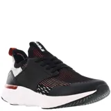 Championes urbanos N+ modelo Aro, color blanco con detalles en gris. Presentan un diseño de tejido de punto transpirable, refuerzos en PVC en los laterales y suela de goma blanca con excelente amortiguación.