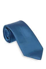 Corbata lisa color dorado.