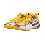 Championes de básquet Puma Genetics Men, color celeste con detalles en azul y blanco.