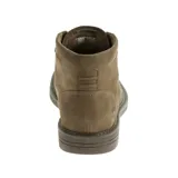 Bota de media caña CAT Footwear modelo Brock para hombre, color marrón, confeccionada en cuero tipo nobuck, con forro interno de tela respirable y plantilla antimicrobiana de microfibra. Suela de goma duradera y de gran tracción.