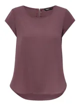 Camiseta básica negra de manga corta, con cuello redondo y diseño de espalda más larga.