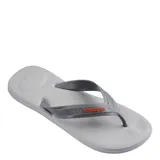 Ojotas Havaianas modelo Top Max Comfort, color negro, con diseño ergonómico y suela texturizada antideslizante. Presentan tiras anchas con el logo de la marca grabado.