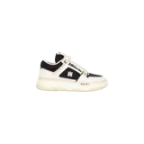 Championes Amiri MA-1 Low-Top, color blanco y negro, con diseño robusto, paneles de malla, suela chunky y el logotipo de la marca en el lateral y la lengüeta.