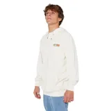 Canguro Rip Curl Surf Revival Line Up de color blanco hueso, con capucha ajustable mediante cordón, bolsillo tipo canguro en la parte delantera y el logotipo de la marca estampado en pequeño en el pecho.