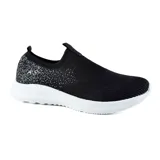Championes deportivos American Sport Walsh, color negro con detalles en gris y suela blanca.