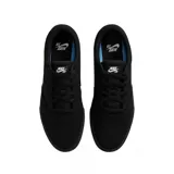 Championes Nike SB Chron 2 Canvas, color negro, con diseño de perfil bajo, confeccionados en lona resistente y suela de goma vulcanizada.