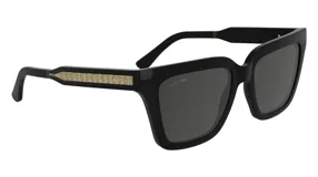 Lentes de sol Lacoste modelo 6063, color negro, con montura cuadrada de acetato y logo de la marca en el lateral.
