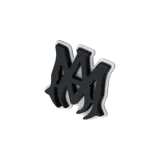 Championes Amiri de caña baja, color negro y blanco, con cordones y suela translúcida. Presentan el logotipo de la marca en el lateral y el talón.