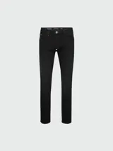 Pantalones vaqueros negros de corte recto, marca Philipp Plein.