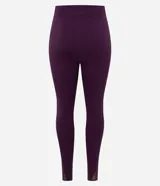 Legging deportiva de tiro alto con cintura ancha, confeccionada en poliamida y elastano. Presenta un diseño ajustado al cuerpo en color violeta oscuro, con costuras reforzadas y acabado liso.