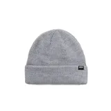Gorro de lana Vans unisex color gris, con dobladillo y etiqueta con el logo de la marca en el frente.