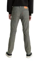 Jean Levi's 511 Slim Fit Cord Pewter, de corte slim, color gris, con tiro medio.