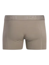 Bóxer de hombre Jack & Jones color tostado con cintura elástica ancha con el nombre de la marca grabado.