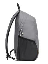 Mochila urbana Caterpillar modelo Tokyo, color gris, con compartimento principal amplio, bolsillo acolchado para laptop de 15.6 pulgadas, bolsillos laterales de malla y correas ajustables de malla Airmesh.