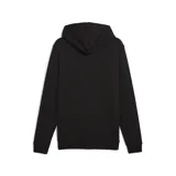 Campera deportiva con cierre frontal completo y capucha, confeccionada en tejido de algodón y poliéster. Presenta diseño liso en color negro con el logo de la marca bordado en el pecho y bolsillos laterales.