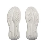 Championes Hoka Mach 7 de running, color blanco con detalles en color salmón y suela amortiguada.