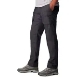 Pantalón cargo Columbia Landroamer Twill color gris, con tecnología Omni-Shield de repelencia al agua y manchas, múltiples bolsillos utilitarios y dobladillo ajustable con cordón.