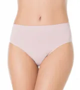 Bombacha tiro alto color beige.