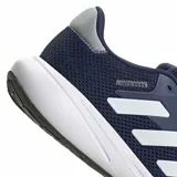 Championes de running Adidas modelo Response Runner, color azul oscuro con las icónicas tres tiras en blanco y entresuela blanca. Presentan una capellada de malla transpirable y suela de goma resistente.