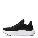 Championes Puma Softride Mayve 2 de mujer, en color negro con suela blanca. Diseño con capellada de tejido knit transpirable, detalles sintéticos, cordones tono sobre tono, logo de la marca en la lengüeta y el icónico felino plateado en el lateral.