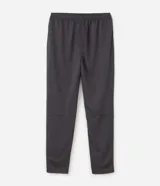 Pantalón deportivo de corte ajustado con cintura elástica, cordón de ajuste, bolsillos con cremallera, franjas laterales en contraste y cremalleras en los bajos.