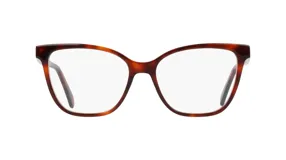 Anteojos de receta Ferragamo modelo 3062, con armazón de acetato en diseño carey y forma cat-eye.