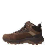 Botas de trekking Merrell modelo Speed Strike 2 Mid Leather WP, color marrón, de caña media, confeccionadas en cuero con detalles de malla, cordones y suela de goma con gran tracción.