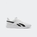 Championes Reebok Fluxlite color blanco con detalles en negro, diseño ligero y flexible con capellada de malla transpirable y suela de goma amortiguada.