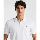 Polo blanco de tejido interlock con cuello clásico y tapeta de botones. Presenta logo Sticker Pete bordado en el pecho.