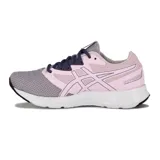 Championes de running Asics Fuzeblast Se, color rosa claro con detalles en púrpura y suela blanca. Confeccionados en malla transpirable con refuerzos laterales y cordones al tono.