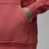 Hoodie de felpa color coral, con capucha, bolsillo frontal tipo canguro, mangas largas y logo Jumpman bordado en el pecho.