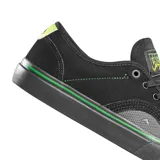 Championes de skate Emerica Provost G6 X Creature, color negro con detalles en verde neón.