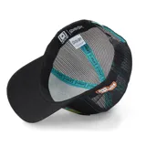 Gorro CapsLab negro con visera curva y parche frontal con la imagen de la camioneta de Scooby Doo, "The Mystery Machine".
