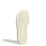 Championes Adidas Lite Court W, color taupe con detalles dorados y suela blanca.