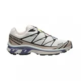 Championes Salomon modelo XT-6, diseñados para trail running y uso urbano. Presentan una estructura técnica con malla transpirable, refuerzos sintéticos, sistema de cordones rápidos Quicklace y entresuela con amortiguación avanzada.