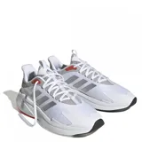 Championes Adidas Alphaedge para hombre, color blanco con detalles en gris y rojo.