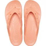 Ojotas Crocs modelo Classic Flip Platform, color salmón/durazno, con plataforma elevada y tiras tipo ojota con orificios para dijes Jibbitz™.