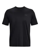 Remera deportiva Under Armour modelo UA Tech Vent SS de color gris oscuro melange, con diseño de cuello redondo y mangas cortas, confeccionada en tejido técnico ultratranspirable.