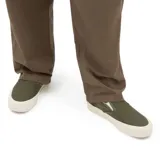 Championes Vans UA Slip-On VR3 color gris con suela blanca de plataforma.