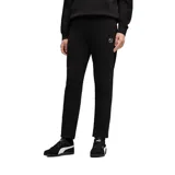 Pantalón de jogging Puma color negro, con cintura elástica ajustable mediante cordón y puños acanalados en los tobillos. Presenta un pequeño logo de la marca bordado en la parte superior del muslo.